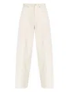 Marni Embroidered Wide Leg Jeans In White
