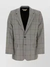 MARNI EMBROIDERED WOOL BLEND BLAZER WITH DOUBLE VENT