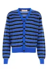 Marni Striped Wool And Mohair Cardigan