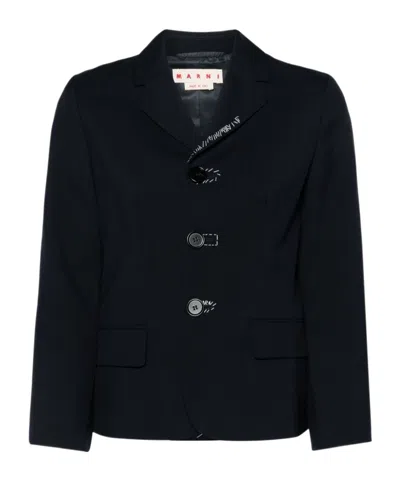 MARNI MARNI SINGLE-BREASTED TAILORED BLAZER