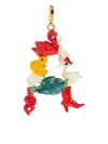 Marni Enamel Duck Pendant In Multi