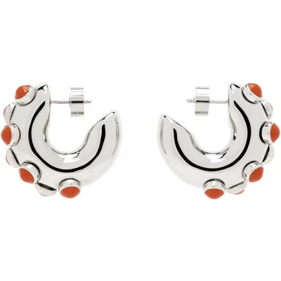 Marni Enameled Metal Earrings In Metallic