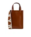 Marni Museo Nano Bag In Brown Leather In Brown