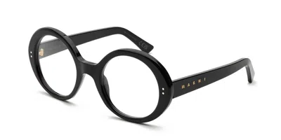 Marni Eobilo Black Mao Men's Glasses Black Size 54 - Free Lenses - Blue Light Block Available