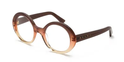 Marni Eobilo Brown Faded Ibr Men's Glasses Brown Size 54 - Free Lenses - Blue Light Block Available In Opaque Faded Brown