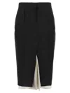 Marni Exposed Lining Skirt In Black