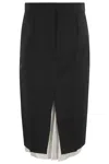 Marni High Waist Asymmetric Pencil Skirt Design In Black