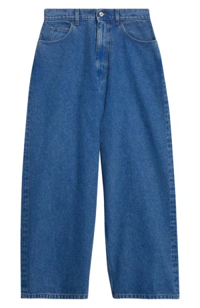 Marni Extrawide Leg Jeans In Blue