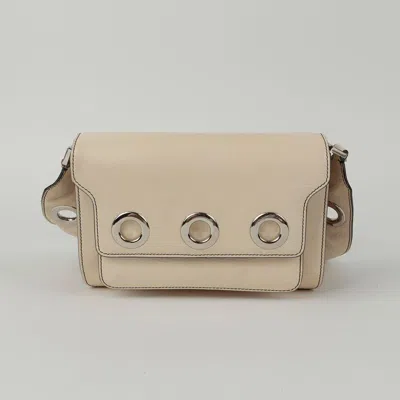 Marni Eyelet Trunk Shoulder Crossbody Bag In Neutral