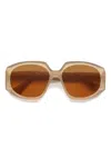 Marni Eyewear Arithiel Round-frame Sunglasses In Gold