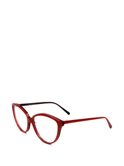 Marni Eyewear Cat-eye Frame Glasses In Red