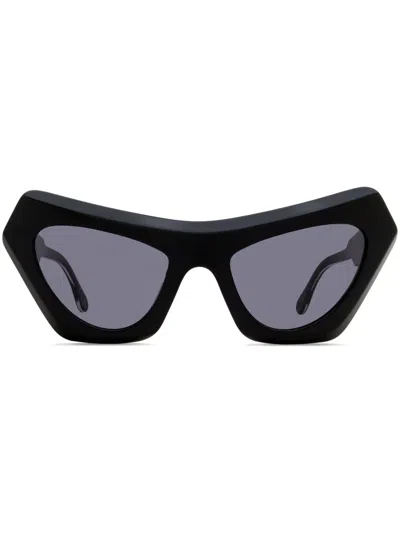 Marni Eyewear Devil's Pool Cat-eye Sunglasses In Black