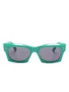 Marni Eyewear Edku Oval-frame Sunglasses In Green