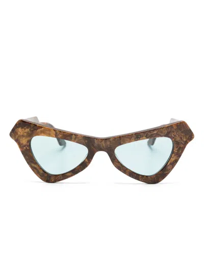 Marni Eyewear Fairy Pools Radica Cat-eye-sonnenbrille In Brown