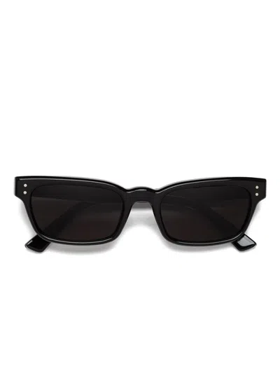 Marni Eyewear Floosa Rectangle-frame Sunglasses In Black