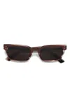 Marni Eyewear Floosa Rectangle-frame Sunglasses In Brown