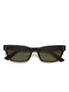 Marni Eyewear Floosa Rectangle-frame Sunglasses In Green