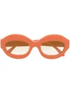 Marni Eyewear G1e Oval-frame Sunglasses In Orange
