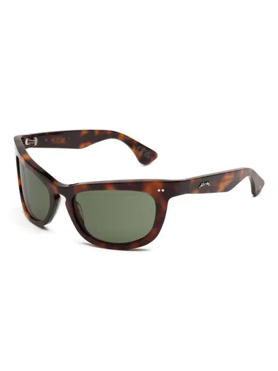 Marni Eyewear Geometric-frame Sunglasses In Brown