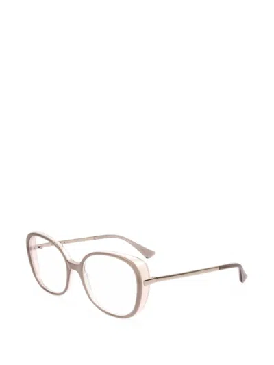 Marni Eyewear Geometric-frame Glasses In Gray