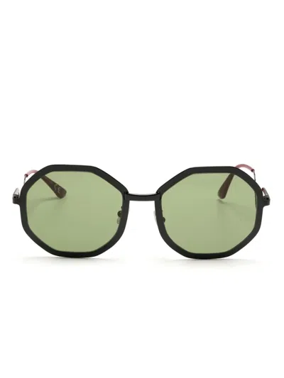 Marni Eyewear Kamiora Mine Octogonal-frame Sunglasses In Black