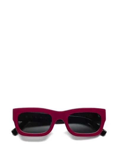 Marni Eyewear Kawasan Falls Sunglasses In Red