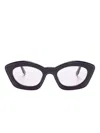 Marni Eyewear Kea Island Cat Eye-frame Sunglasses In Black