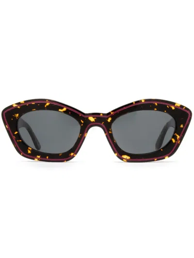 Marni Eyewear Kea Island Sunglasses In Brown