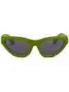 Marni Eyewear Mavericks Cat-eye Frame Sunglasses In Grün