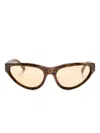 Marni Eyewear Mavericks Radica Cat-eye-sonnenbrille In Brown