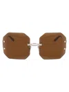 Marni Eyewear Me109s Sunglasses In 028 Palladium