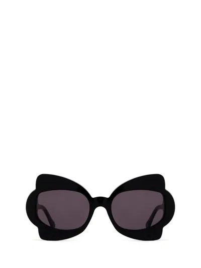 Marni Eyewear Monumental Gate Oversize-frame Sunglasses In 黑色