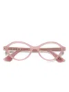 Marni Eyewear Oval-frame Glasses In Pink