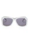 Marni Eyewear Oversized-frame Tinted Sunglasses In Grey