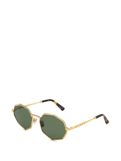 Marni Eyewear Pulpit Rock Sunglasses In Gold