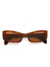 Marni Eyewear Rectangle-frame Sunglasses In Brown