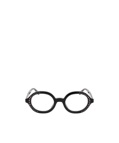 Marni Eyewear Round Frame Embellished Glasses