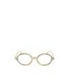 Marni Eyewear Round Frame Embellished Glasses