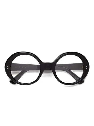 Marni Eyewear Round-frame Glasses In Black