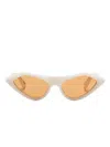 Marni Eyewear Sculpted-frame Sunglasses In Neutrals