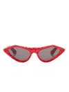 Marni Eyewear Sculpted-frame Sunglasses In Red