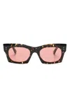 Marni Eyewear Tortoiseshell-effect Square-frame Sunglasses In Brown