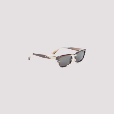 Marni Eyewear Unisex Mini Acetate Sunglasses In Brown