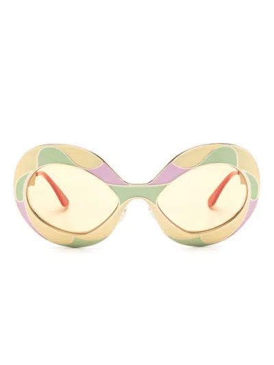 Marni Eyewear Vaso Land Of Revelations Sunglasses In Gold