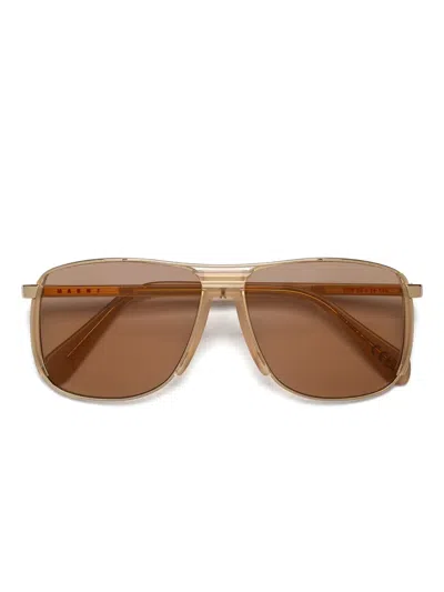 Marni Eyewear Vorluna Sunglasses In Brown
