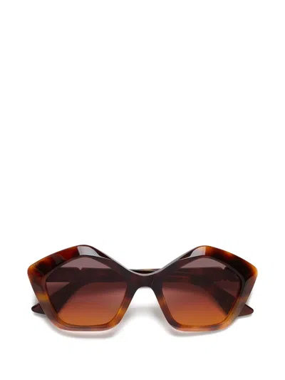 Marni Eyewear X Retrosuperfuture Eluvi Geometric-frame Sunglasses In Brown