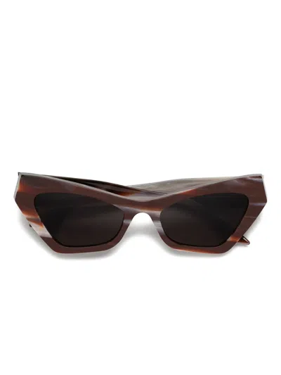Marni Eyewear Zelaryth Cat-eye Sunglasses In Brown