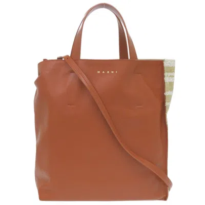 Pre-owned Marni Fabric Leather Tote Bag () In Multi