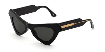 Marni Fairy Pools Forest Tqq Women's Sunglasses Black Size 50
