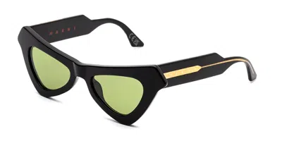 Marni Fairy Pools Forest Tyj Women's Sunglasses Black Size 50